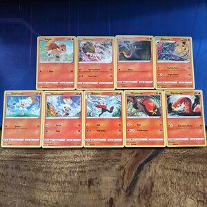 POKEMON SWORD AND SHIELD FIRE CARDS